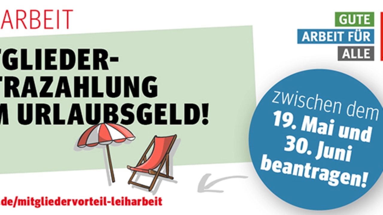 Mitgliedervorteil Urlaubsgeld