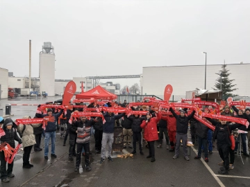 Warnstreiks im Bereich der IG Metall Gütersloh Oelde