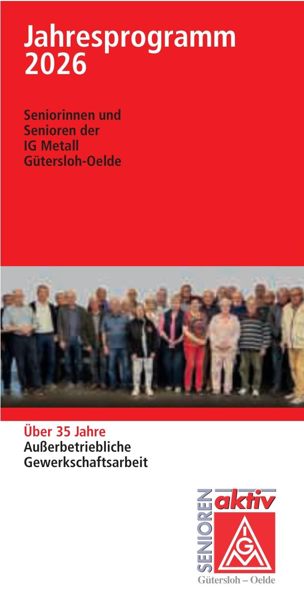 Seniorenprogramm 2026 der Geschäftsstelle